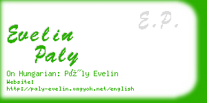 evelin paly business card